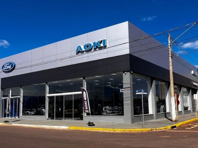 Fachada da loja Ford AOKI em Chapadão do Sul