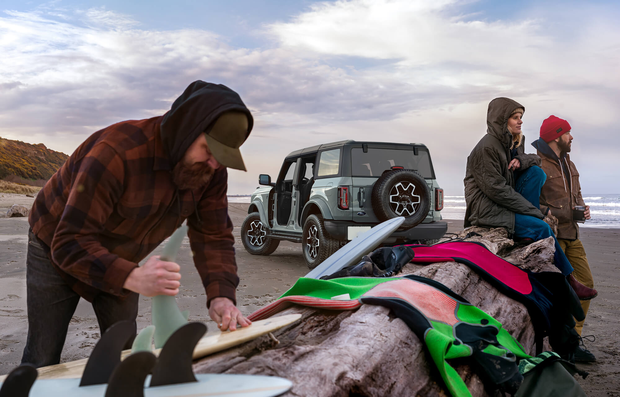 Ford Bronco sur la plage