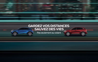 Gardez vos distances, sauvez des vies - pas seulement dans votre voiture