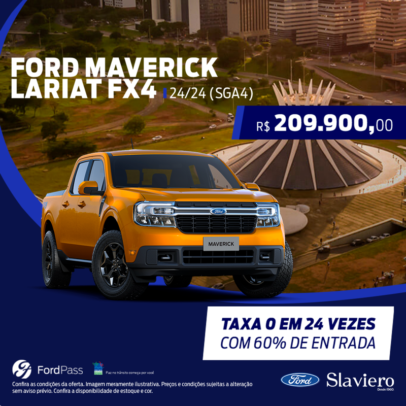 Ford Maverick FX4 2.0L 2024 por R$ 209.900,00