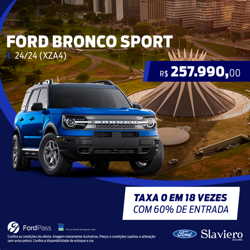 Ford Bronco Sport 2.0L EcoBoost por R$ 252.790,00