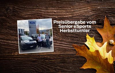 Preisübergabe vom Senior eSports Herbstturnier