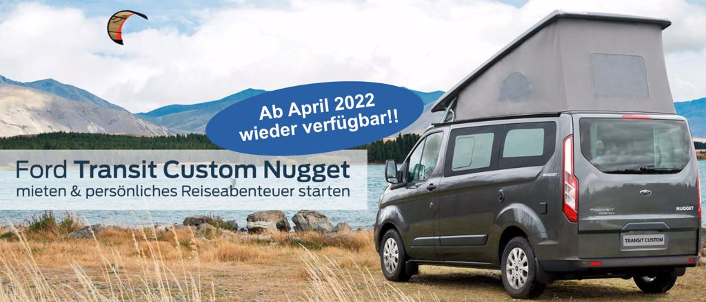 Campen am See mit Ford Transit Custom Nugget