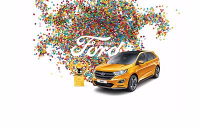 Goldenes Lenkrad für den Ford Edge 