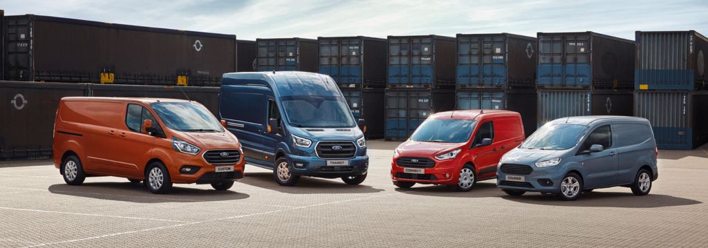 Fords sortiment af varebiler