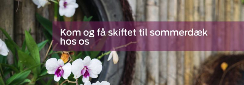 Skift til sommerdæk - vi har altid skarpe priser!