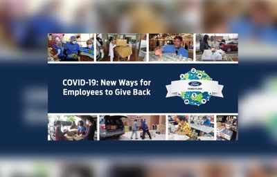 Ford opfordrer alle medarbejdere til at deltage i kampen mod COVID-19 med to globale velgørenhedstiltag