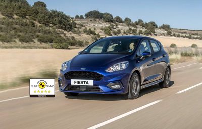 Ford Fiesta får de maksimale fem stjerner i Euro NCAP crashtest