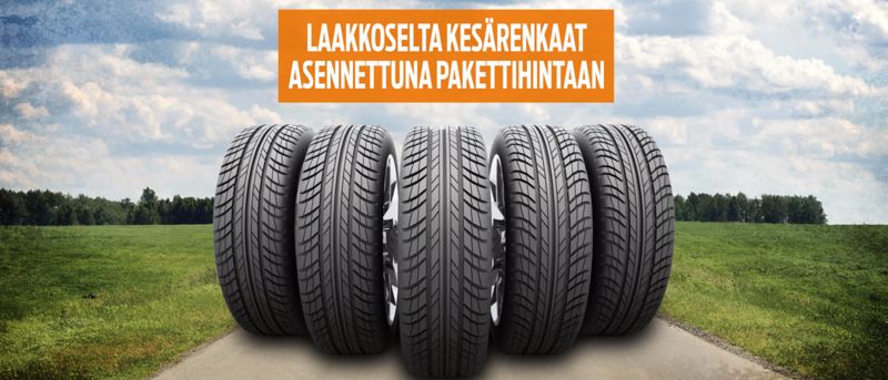 LAAKKOSEN KESÄRENKAAT ASENNETTUNA PAKETTIHINTAAN