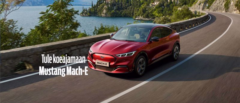 Täyssähköinen Mustang Mach-E Loimaalla