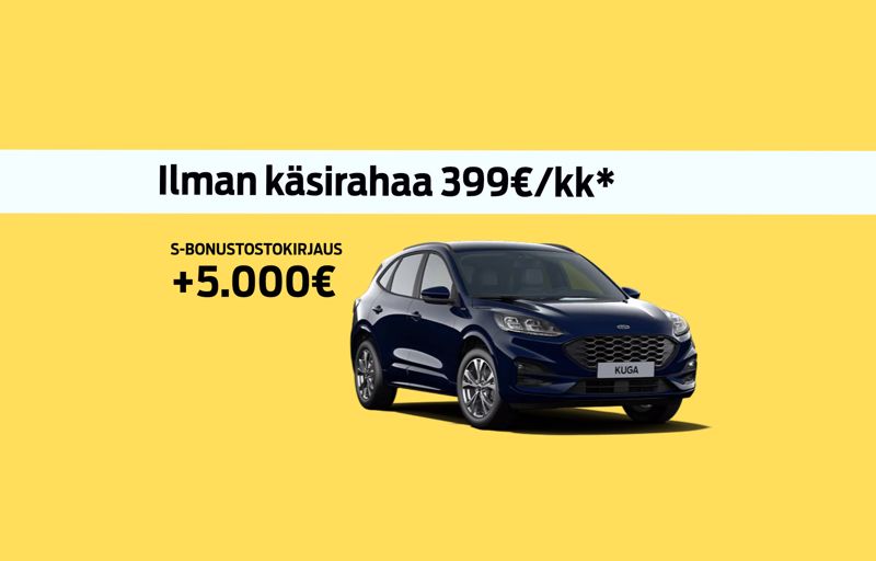 Ladattavaan Ford Kugaan Hybrid-etu 1250 €! 5000 € Bonusostokirjaus!