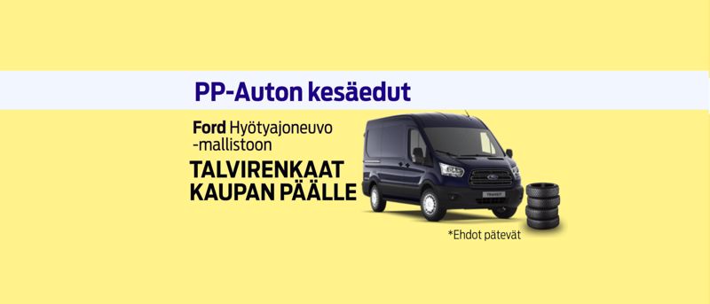 Ford hyötyajoneivoihin talvirenkaat kaupan päälle