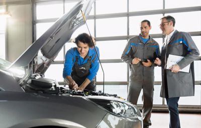 Motorcraft-huolto henkilöautoille 149€, hyötyautoille 179€.
