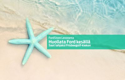 Huollata Ford kesällä, saat lahjaksi Frisbeegolf - kiekon