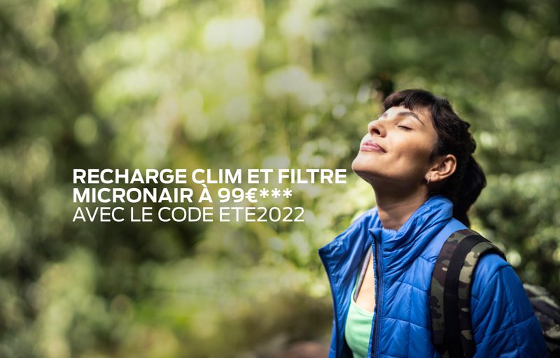 Recharge Clim et filtre Micronair à 99€*** avec le code ETE2022