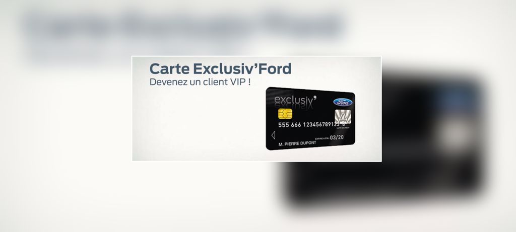 Carte Exclusiv' Ford