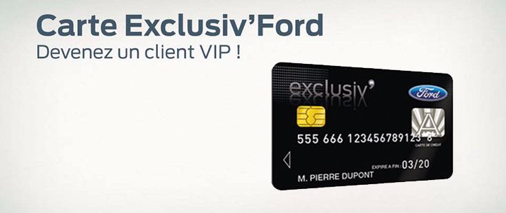 Carte Exclusiv' Ford