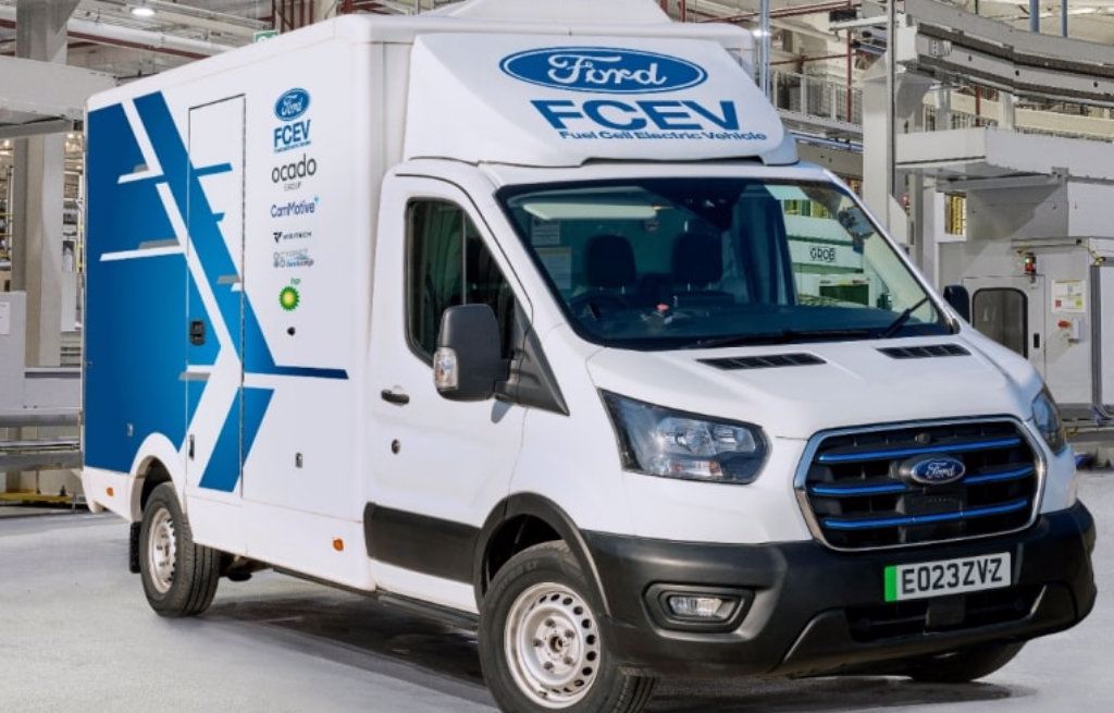 Innovation hydrogen fuel cell technology all-electric Ford E-Transit
