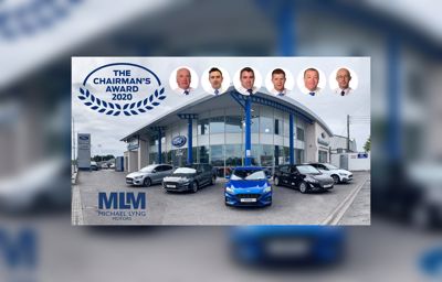 Michael Lyng Motors wins highly prestigious Ford Chairman’s Award for 2020!