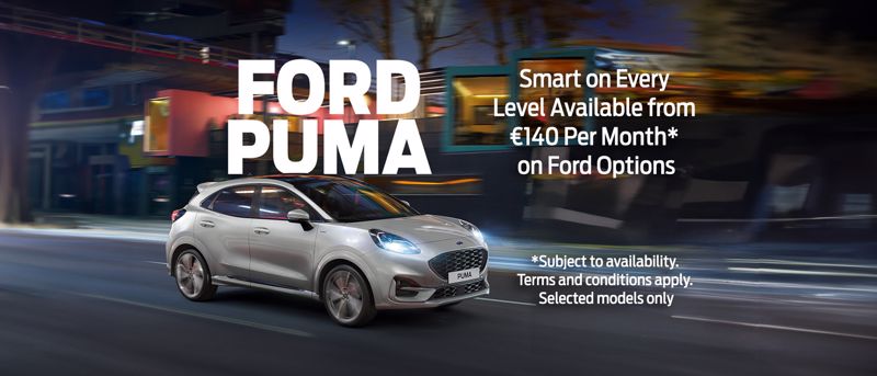 Ford Puma from €140 Per Month*