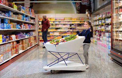 Innovation : voici le chariot de supermarché qui freine tout seul