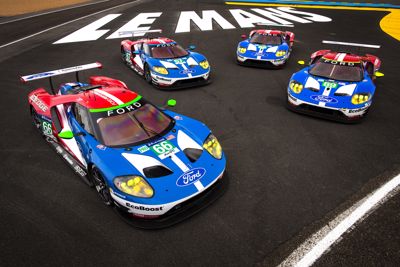 Ford klassewinnaar 24 uur van Le Mans