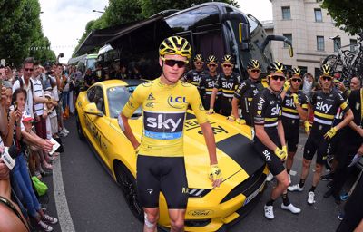 Ford viert zege Tour de France met Chris Froome en Team Sky