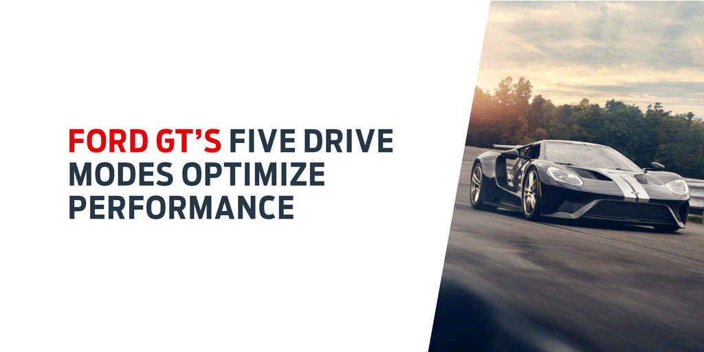 Nieuwe Ford GT met vijf aandrijfmodi levert optimale prestaties op weg en circuit
