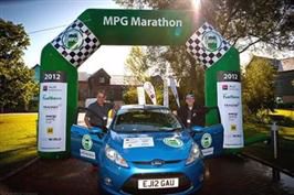 Ford Fiesta vant drivstoffmaraton med 0,26 l/mil. 