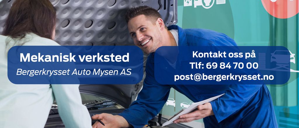 Mekanisk verksted hos Bergerkrysset Auto Mysen