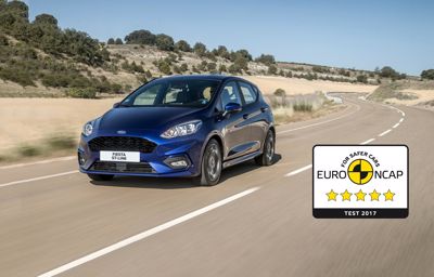 Nye Ford Fiesta med toppscore i Euro NCAP