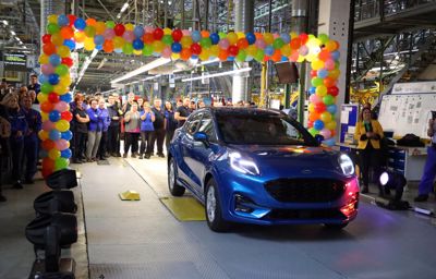 Produksjonen av den nye mild hybrid-SUVen Ford Puma har startet