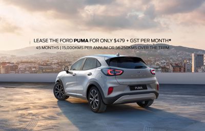 Lease The Ford Puma Base For Only $479.00 + GST per month*
