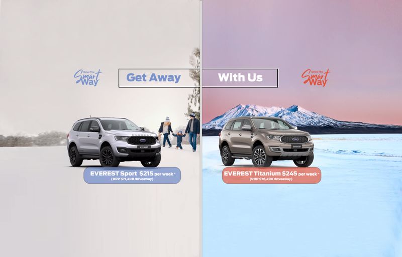 GET AWAY WITH US IN THE FORD EVEREST