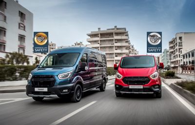 Fordy Transit i Transit Custom uzyskały świetne wyniki w pierwszej ocenie Euro NCAP dla systemów bezpieczeństwa czynnego samochodów dostawczych.