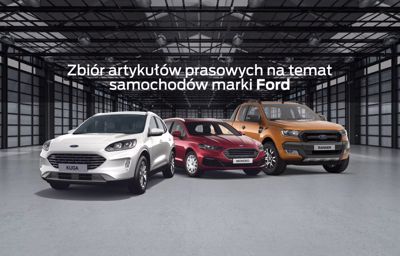 Zbiór artykułów prasowych na temat samochodów marki Ford