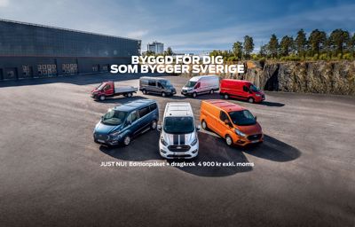 FORD TRANSPORTBILAR - JUST NU! Editionpaket + dragkrok 4 900 kr exkl. moms