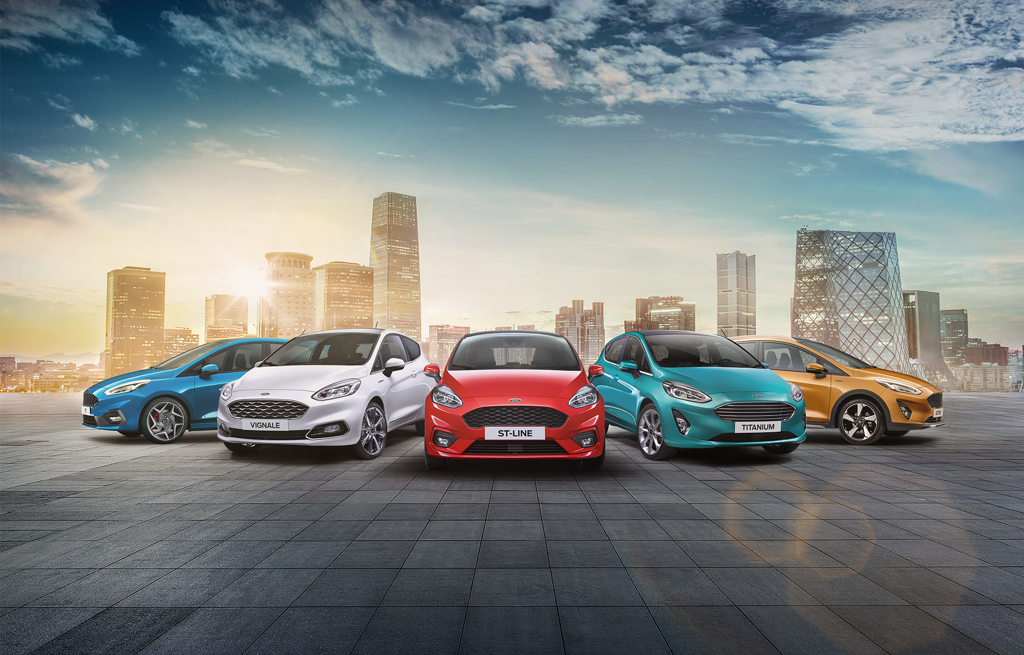 Den nya Ford Fiesta Trend Titanium, ST-line och Vignale