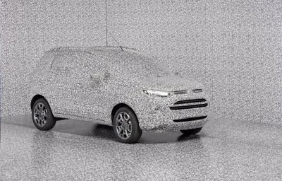 Ford kamouflerar prototyper med unikt 3D-mönster