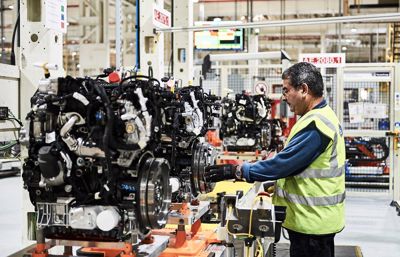 Halverad energiförbrukning vid tillverkning av Fords nya dieselmotor