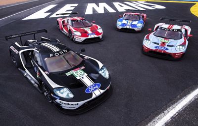 Ford står nu redo för uppgörelsen i Le Mans med fem specialdesignade Ford GT-bilar
