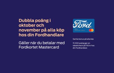 FORDKORTET - DUBBLA POÄNG PÅ ALLA KÖP