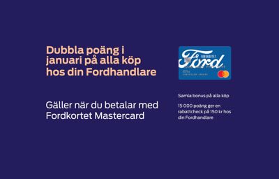 FORDKORTET - DUBBLA POÄNG PÅ ALLA KÖP