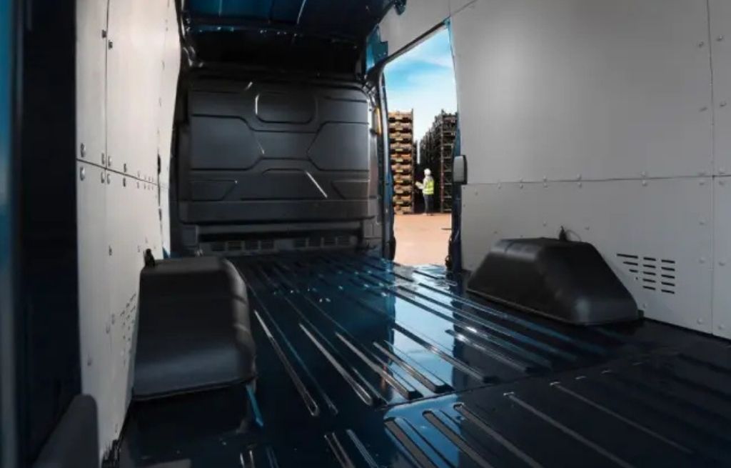 Transit Van 350LWB cargo space image of transit van 350lwb cargo space